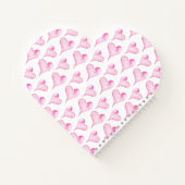 水彩ピンクハートバレンタインデー ノートブック (裏面)