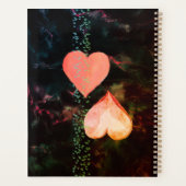 水彩ピンクハートフローライベント プランナー手帳 (裏面)