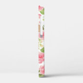 水彩ピンクバラフローラブラウンウサギCa Case-Mate iPhoneケース (裏面 / 左)