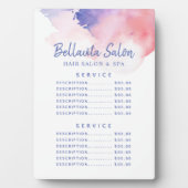 水彩ピンクパープルサロン価格メニュープラーク フォトプラーク (正面)