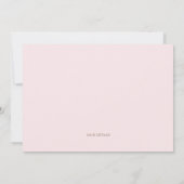 水彩ピンクピーニーベビーシャワー招待状 招待状 (裏面)