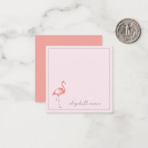 水彩ピンクフラミンゴパーソナライズされた