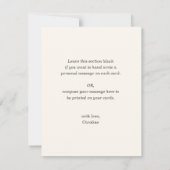 水彩ピンクフローラありがとう サンキューカード (裏面)