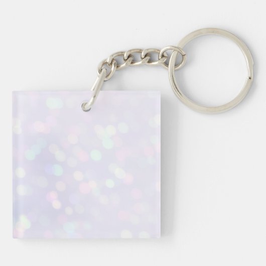 水彩ピンクフローラと蝶春スロー キーホルダー (裏面)