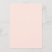 水彩ピンクフローラガーランドブライダルシャワービンゴ エンクロージャーカード (裏面)