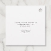 水彩ピンクフローラクロスバプテスマ フェイバータグ (裏面)