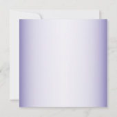 水彩ピンクフローラゴールデンパープルブライダルシャワー 招待状 (裏面)