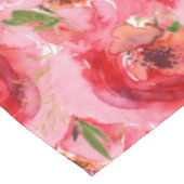 水彩ピンクフローラテーブルクロス テーブルクロス (アングル)