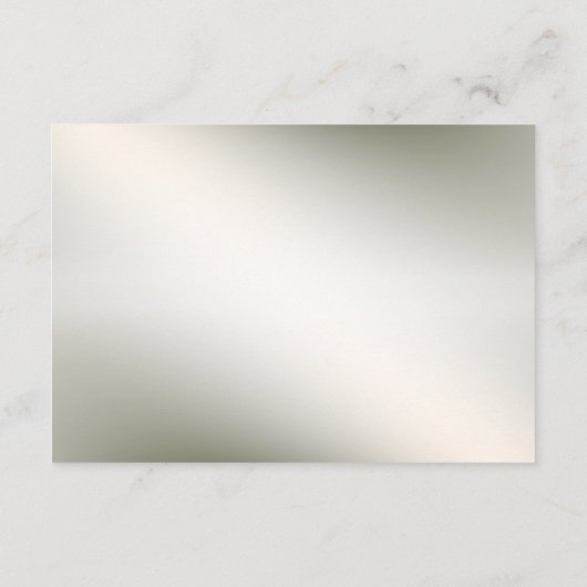 水彩ピンクフローラフレーム光沢のあるブロンズパーティー エンクロージャーカード (裏面)