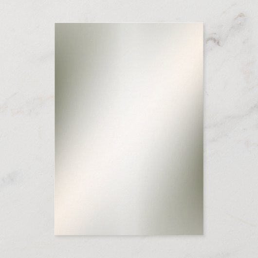 水彩ピンクフローラフレーム光沢のあるブロンズパーティー エンクロージャーカード (裏面)