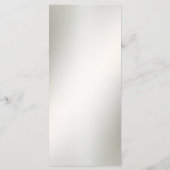 水彩ピンクフローラフレーム光沢のあるブロンズパーティー メニュー (裏面)