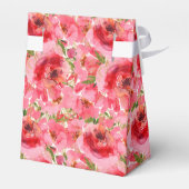 水彩ピンクフローラブライダルシャワーテント フェイバーボックス (裏面サイド)