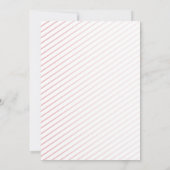 水彩ピンクフローラブライダルシャワー 招待状 (裏面)