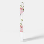 水彩ピンクフローラブークパターンモノグラム Case-Mate iPhoneケース (裏面 / 右)