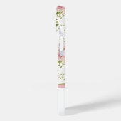 水彩ピンクフローラブークパターンモノグラム Case-Mate iPhoneケース (裏面 / 左)