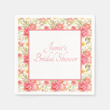 水彩ピンクフローラ枠