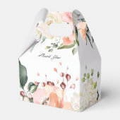 水彩ピンクフローラ結婚ズ フェイバーボックス (裏面サイド)