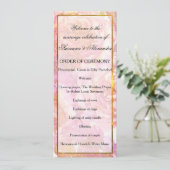 水彩ピンクフローラ結婚ズ プログラム (スタンド正面)