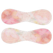 水彩ピンクフローラ背景 ソフトボール (パネル)