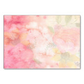 水彩ピンクフローラ背景 テーブルナンバー (裏面)