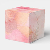 水彩ピンクフローラ背景 フェイバーボックス (裏面サイド)