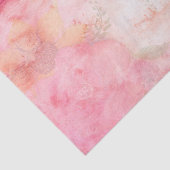 水彩ピンクフローラ背景 薄葉紙 (詳細)