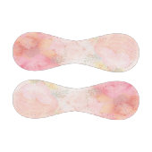 水彩ピンクフローラ背景 野球ボール (パネル)