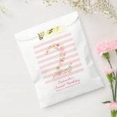 水彩ピンクフローラ2歳の誕生日 フェイバーバッグ (封をした状態)