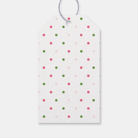 水彩ピンクフローラ2歳2歳の誕生日 ギフトタグ (裏面)