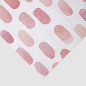 水彩ピンクブラシ。モダンシンプルかわいい柄 薄葉紙 (詳細)