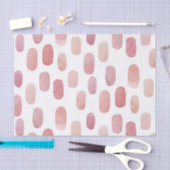 水彩ピンクブラシ。モダンシンプルかわいい柄 薄葉紙 (クラフト)