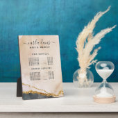 水彩ピンクブラック金ゴールドサロン価格メニュープラーク フォトプラーク (側面)