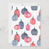 水彩ピンクブルーパンプキンスバラ性表彰 招待状 (裏面)