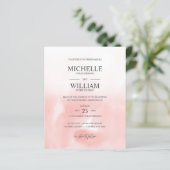 水彩ピンクプレーンエレガントバジェット結婚ズ (スタンド正面)