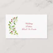 水彩ピンクベリー名刺 名刺 (裏面)