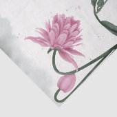 水彩ピンクベルフラワーフローラデコページ 薄葉紙 (詳細)