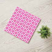 水彩ピンクホワイトレッドダイヤモンド タイル