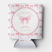 水彩ピンクボウバチェロレッテ 缶クーラー (正面)