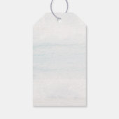 水彩ピンクボウ赤ちゃん感謝していシャワーあなた ギフトタグ (裏面)