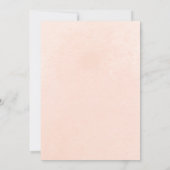 水彩ピンクボホレインボーファースト誕生日 招待状 (裏面)