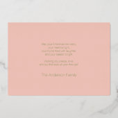 水彩ピンクポインセチア・クリスマス 箔シーズンカード (裏面)