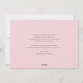 水彩ピンクポインセチア・シーズンのご挨拶 シーズンカード (裏面)