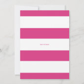 水彩ピンクポインセティアスフローラブライダルブランチ 招待状 (裏面)