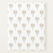 水彩ピンクポ淡い色のシーパターンウィークリープランナー プランナー手帳 (裏面)