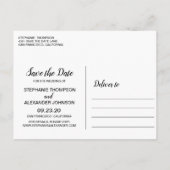 水彩ピンクマグノリアフラワーズ 案内ポストカード (裏面)