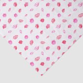 水彩ピンクリップ。パターンシック、トレンディーデザイン 薄葉紙 (詳細)