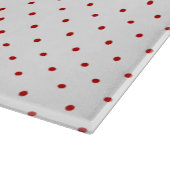 水彩ピンクローズレッドポピーリースモノグラム カッティングボード (角)