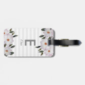 水彩ピンクローゼズバレリーナフローラモノグラム ラゲッジタグ (裏面横)