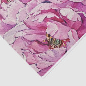 水彩ピンク大きな牡丹の花 薄葉紙 (詳細)