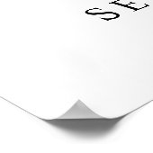 水彩ピンク明るい赤紫色フローラ結婚歓迎 ポスター (角)